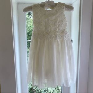 Lace Baby Dress - Ivory - Wedding - 18months